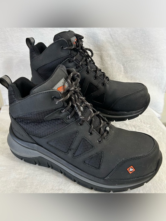 Merrell Other - Merrell Men's Work Fullbench Speed Mid Carbon Fiber Boots Size 8.5 M Black